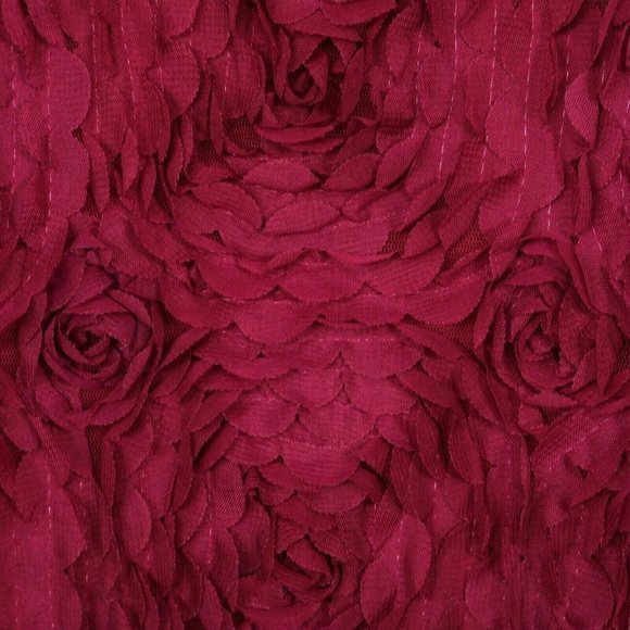 Maurices Tank Top Shirt Blouse Pink Rose Maroon Floral Ruffled M Medium - Picture 10 of 12
